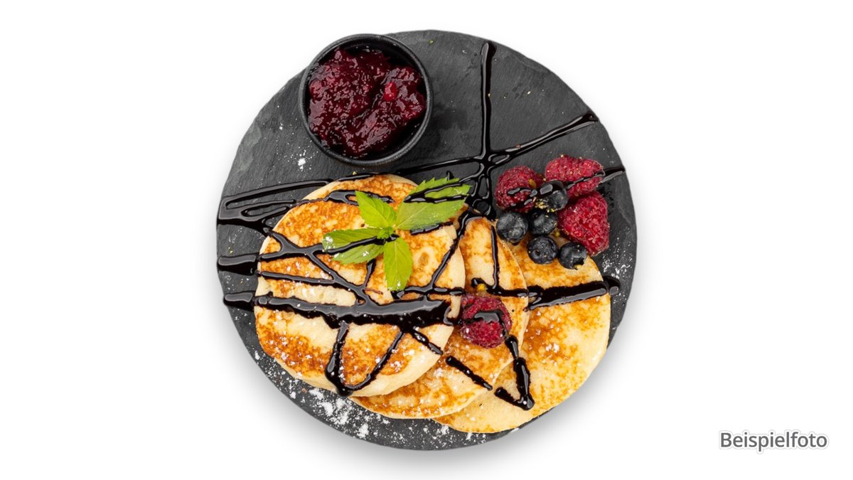 Pancakes mit Mascarpone und Beeren