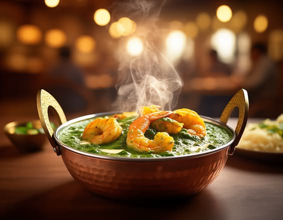 Shrimp Palak