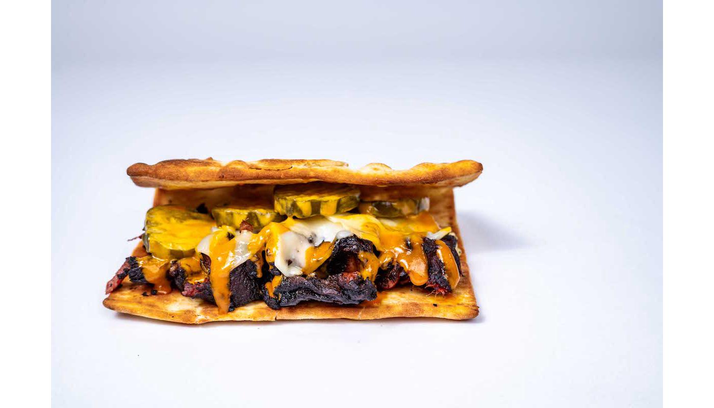 Turkey Burnt End Cuban Flatbread