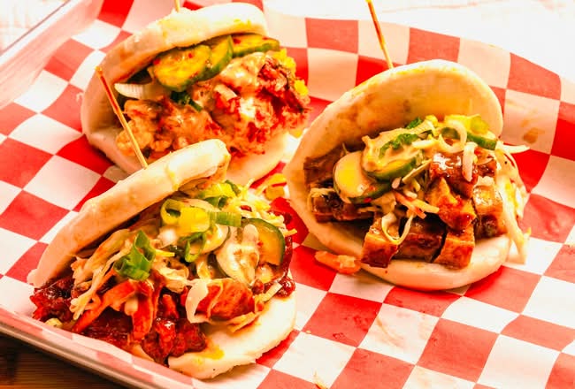 Spicy Pork Bao Buns