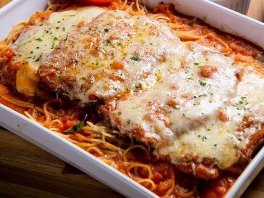 Meio Frango À Parmegiana