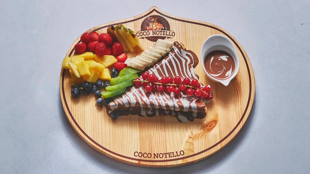 Nutella frugt crêpe