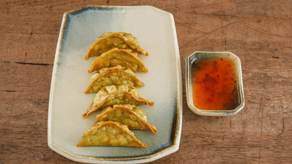 Crispy vegetar gyoza (6 stk) (V, VG)