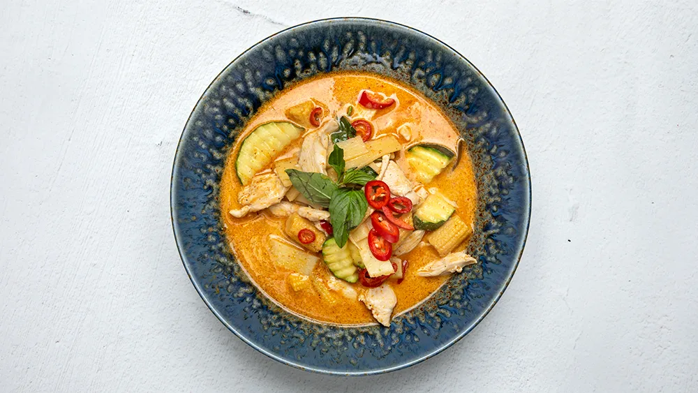 10. Kyckling med Röd Curry