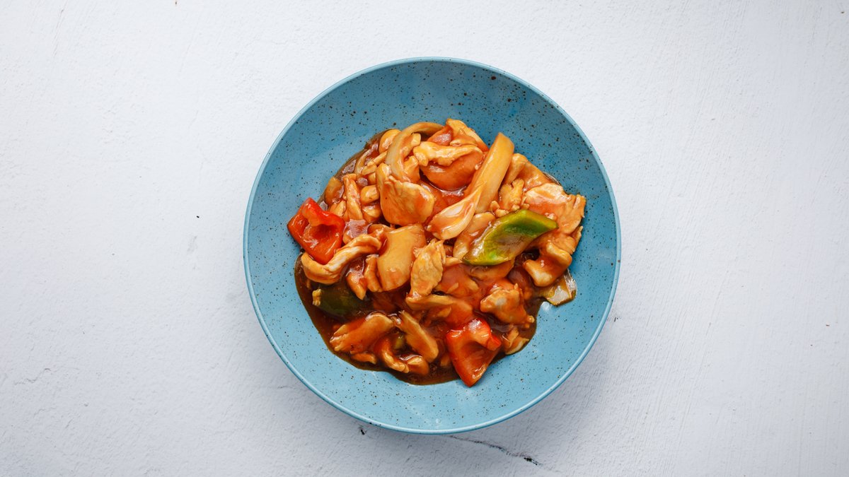 77. Tigerräkor med Sweetchilisås and Cashewnötter
