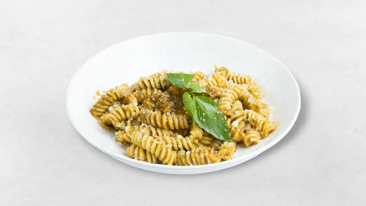 Fusilli Pesto and Pomodorini