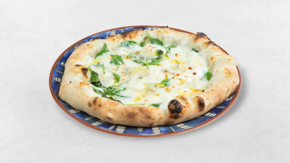 Pizza Spinat and Gorgonzola