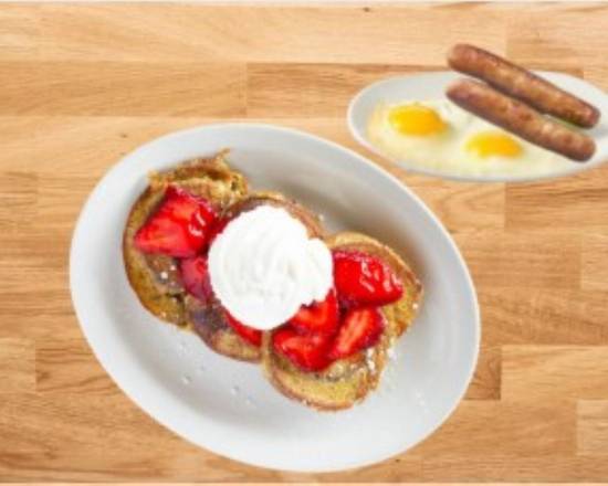 Fresh Strawberry Cinnamon Roll French Toast (3) Combo
