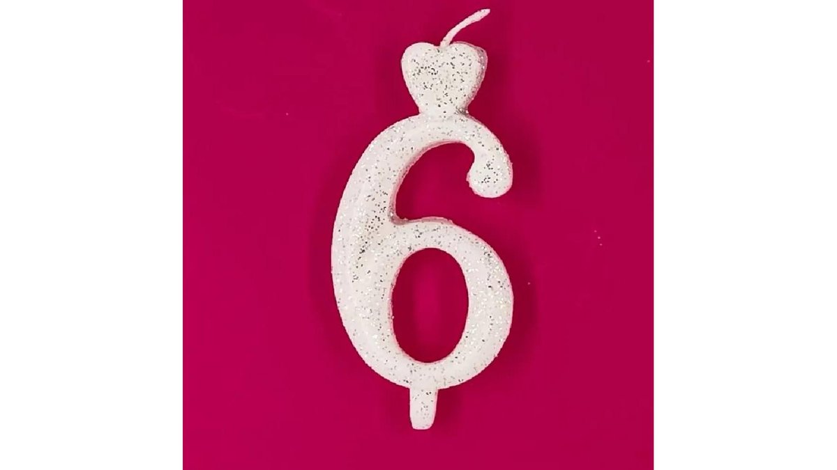 Lumanare cifra 6