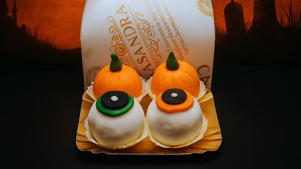 Pachet Happy Haunting (2 buc. de mini prajituri ochi and 2 buc. de mini prajituri dovlecel) 👀🎃