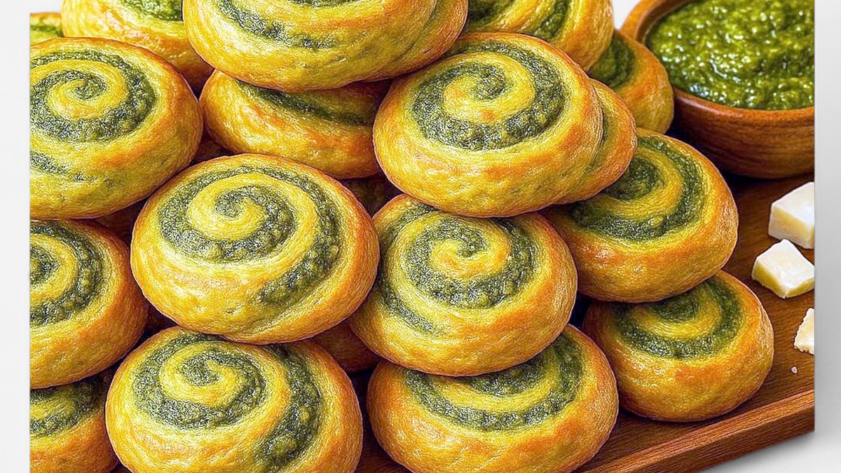 Platou cu mini melci cu pesto and parmezan