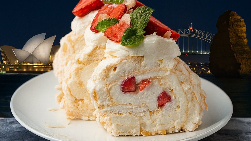 Straif Ruladă de bezea în stil Pavlova cu fructe proaspete