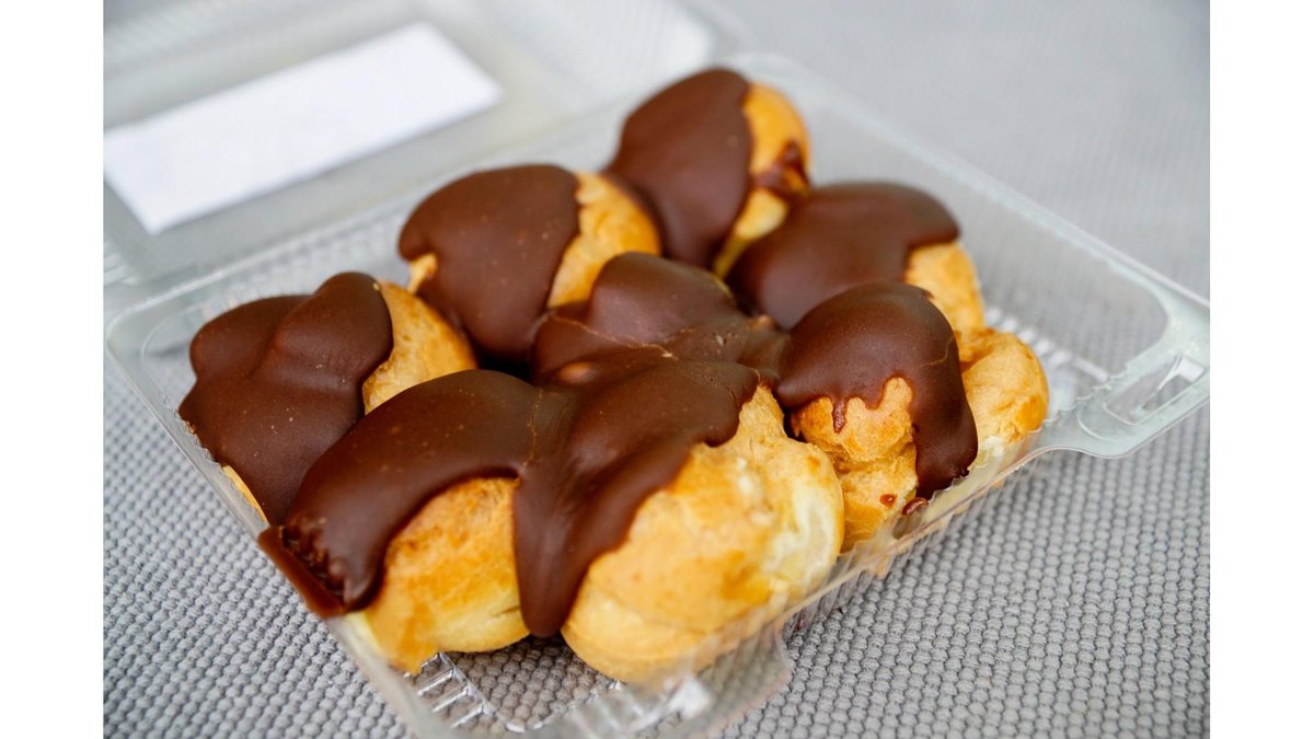 Gogoși profiterol glasate