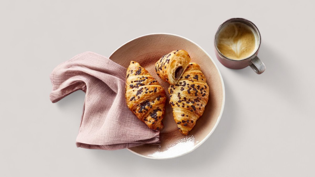 Chokolade Croissant m. nougat