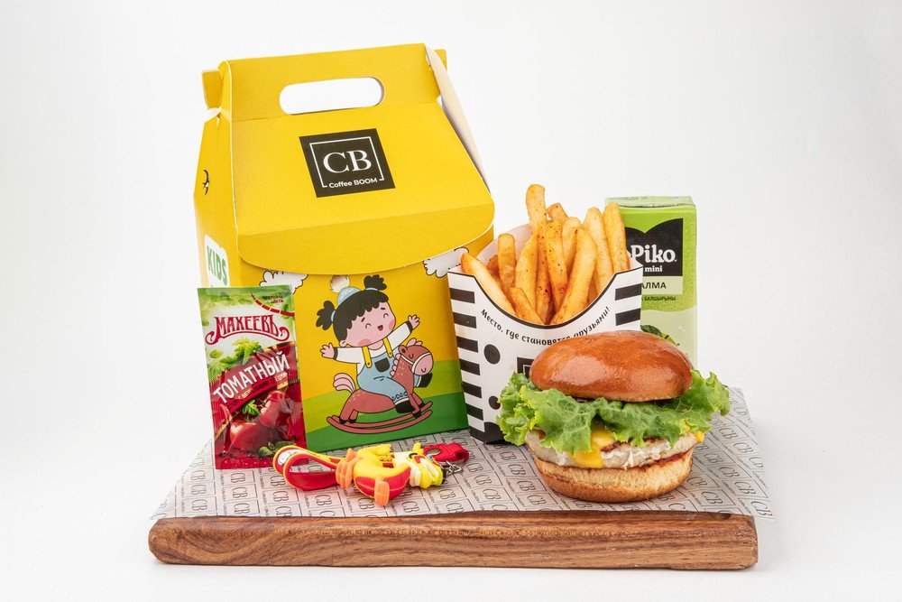 Kids box с гамбургером