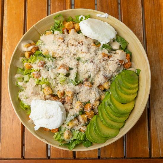 Caesar avocado salad