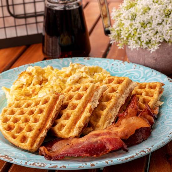 Scramble Fresh Egg Waffle