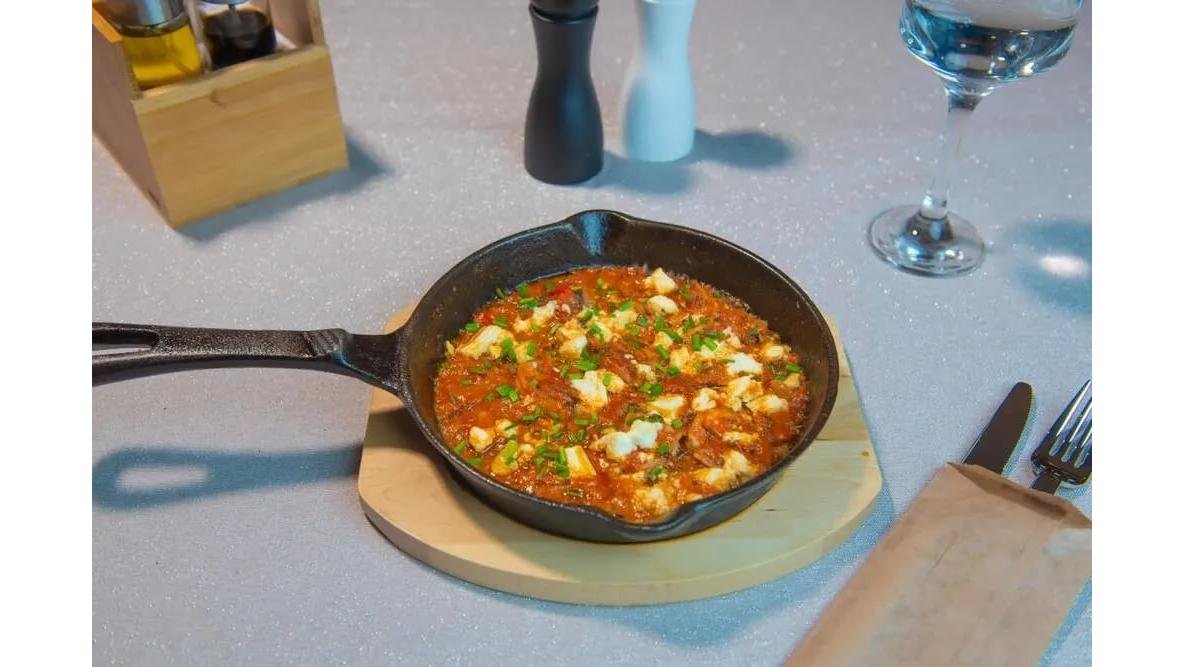 Creveți Saganaki