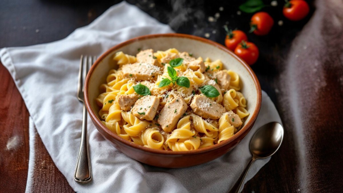 Paste con pollo