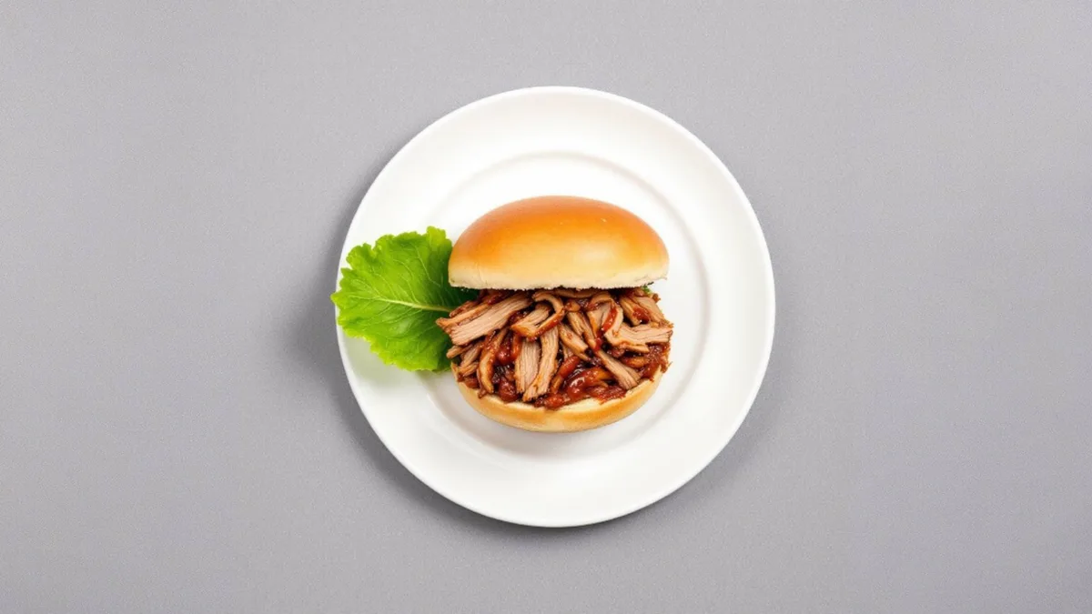 Pulled pork sandwich