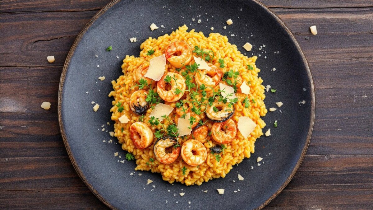 Risotto mixt fructe de mare