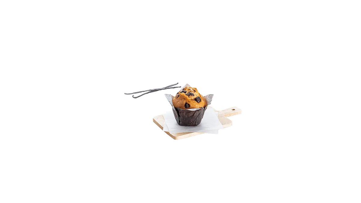 Muffin Βανίλιας με Κομμάτια Μαύρης Σοκολάτας