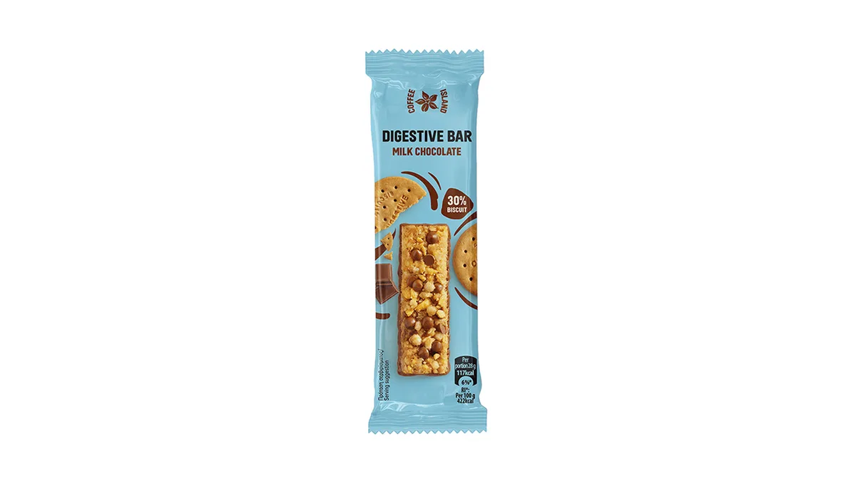 Μπάρα digestive με σοκολάτα γάλακτος