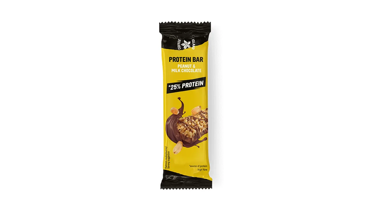 Protein μπάρα με φιστίκι and σοκολάτα γάλακτος