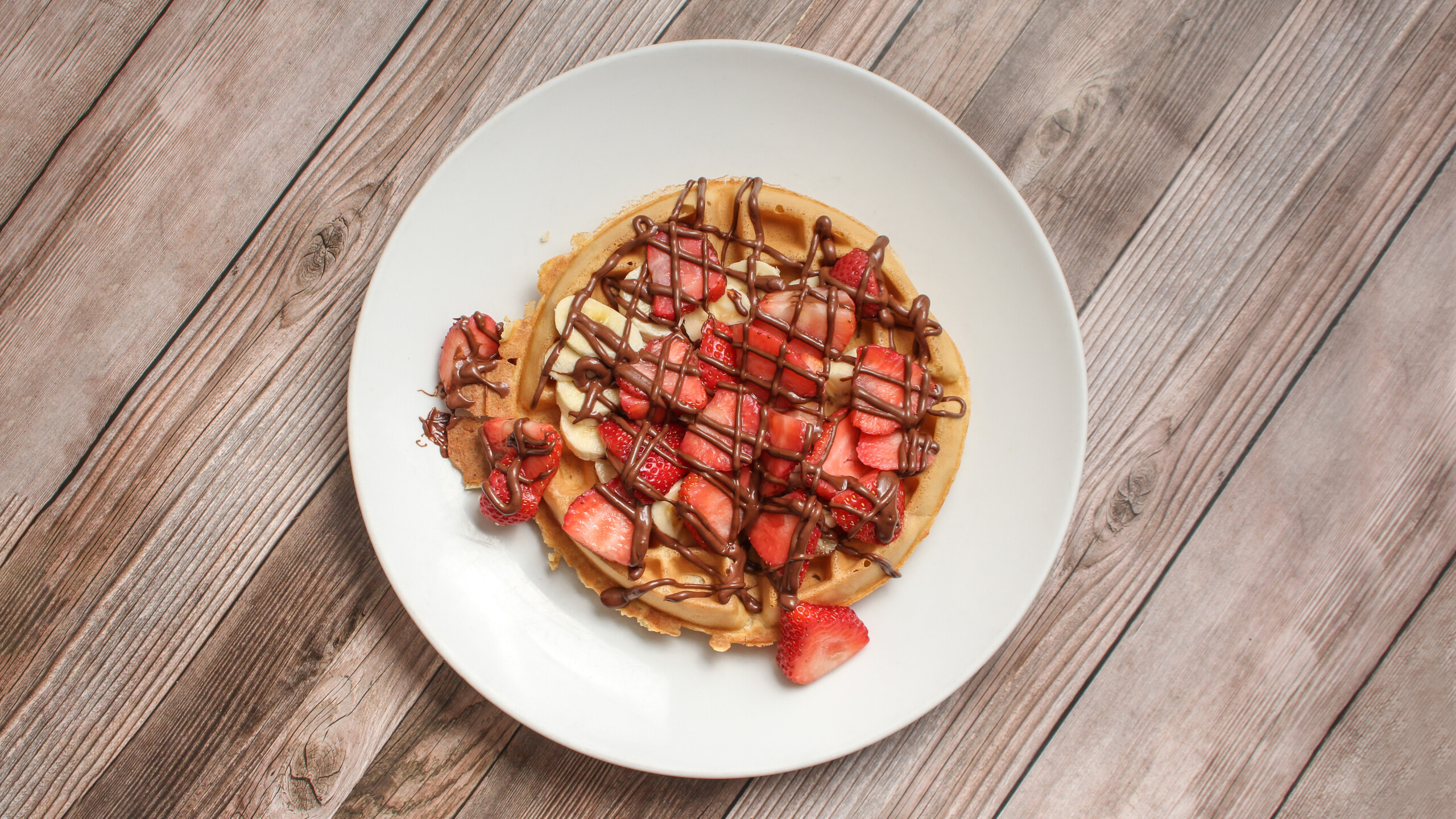 Fresh Strawberry Waffle