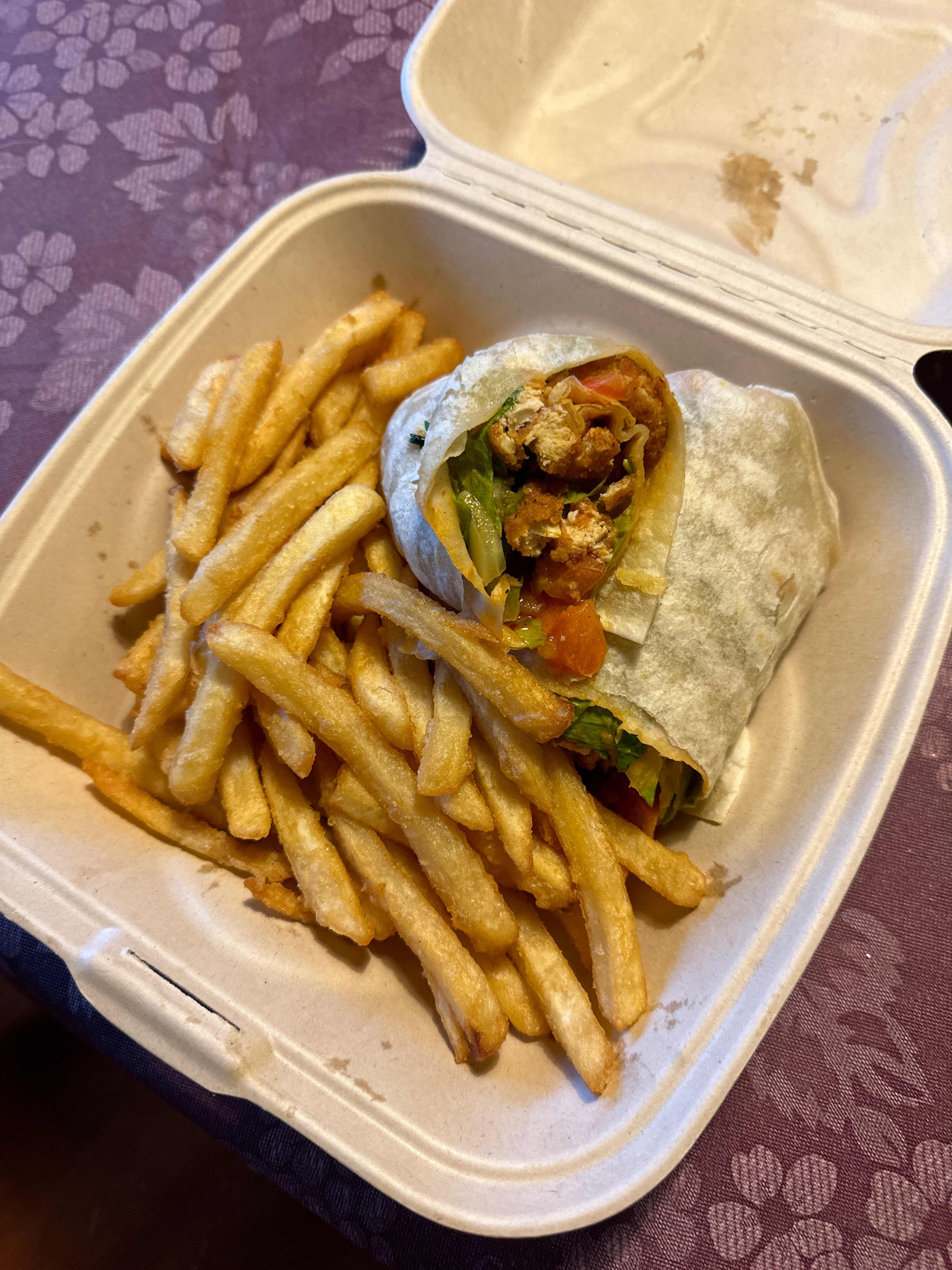 Vegan Buffalo Chick'n Wrap