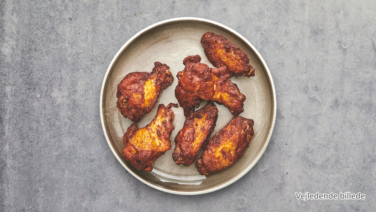 BBQ chicken wings (8 stk)