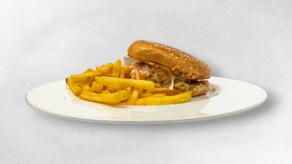 Pulled Chicken in A Bun