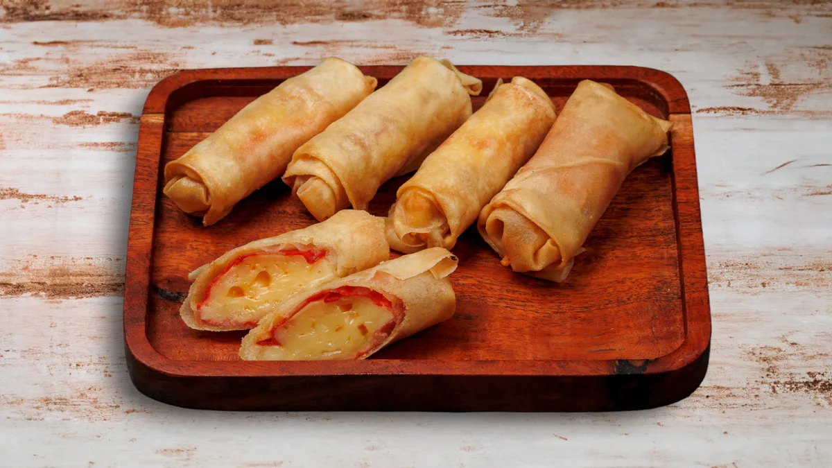 Spring rolls με τσορίθο