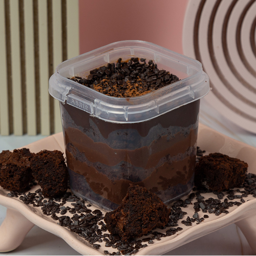 Brownie No Pote Meio Amargo