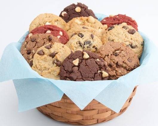 One Dozen Assorted Cookies (Basket)