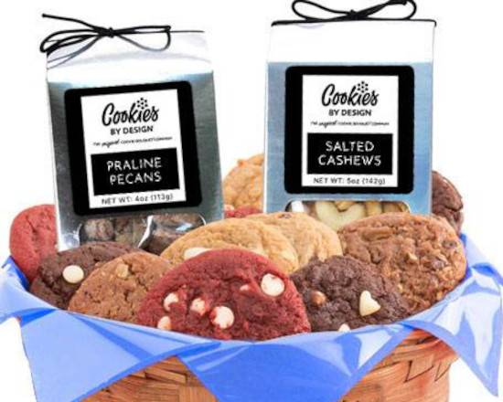 Two Dozen Assorted Cookies (Basket) with One Set of Nuts