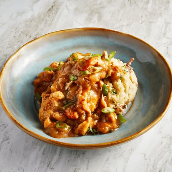 Bistro Catfish With Crawfish Etouffee
