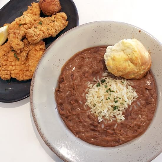Red Beans and Rice - Fried Chicken Tenders