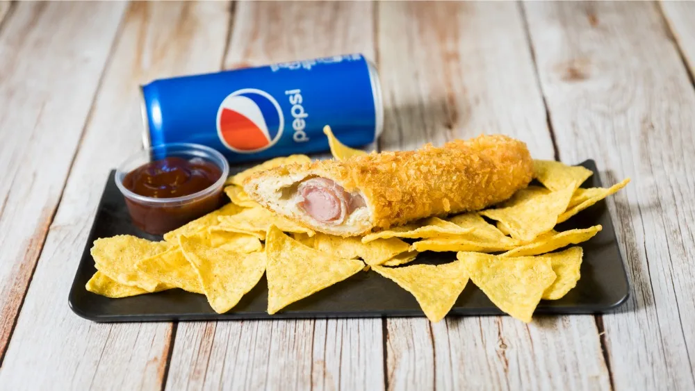 Speciál corndog menü