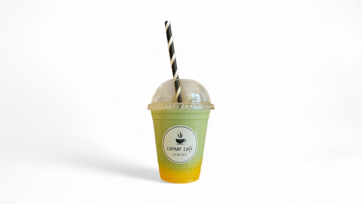 Ice Matcha Latte mit Mango 470 ml