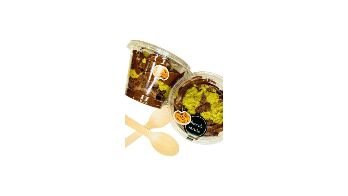 Kunafa and Pistashio  Brownie Cup