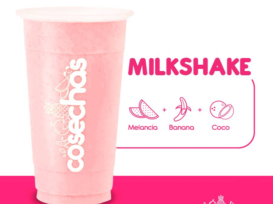 Milkshake de Melancia + Banana + Coco