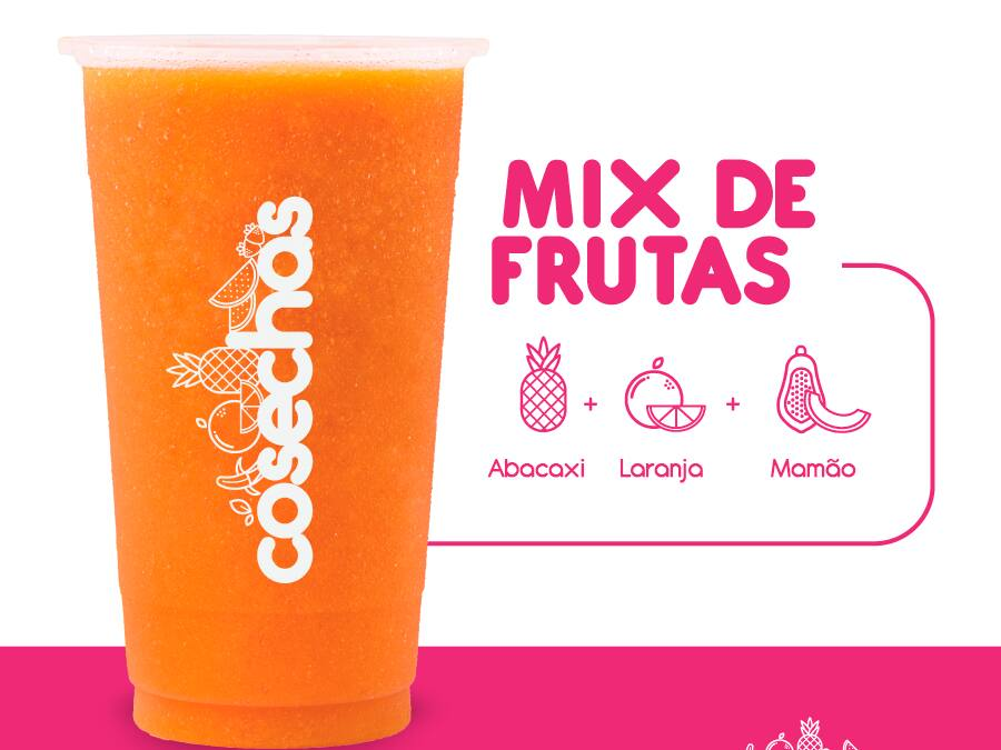 Mix de Frutas de Abacaxi + Laranja + Mamão