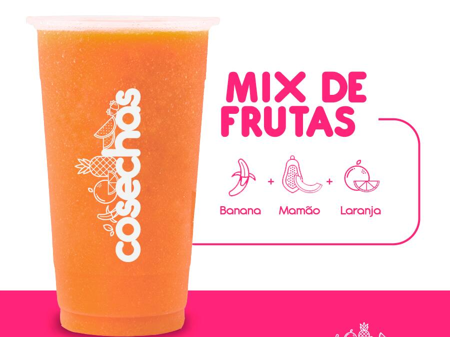 Mix de Frutas de Banana + Mamão + Laranja