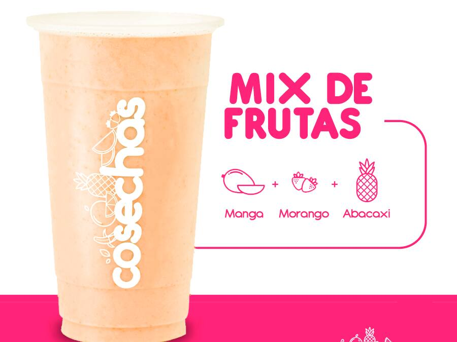 Mix de Frutas de Manga + Morango + Abacaxi