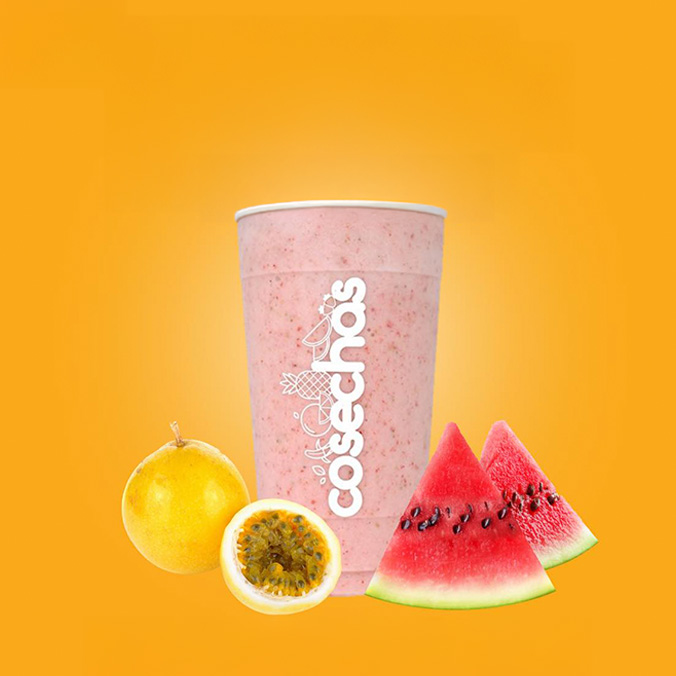 Milkshake de Sandía y Maracuyá
