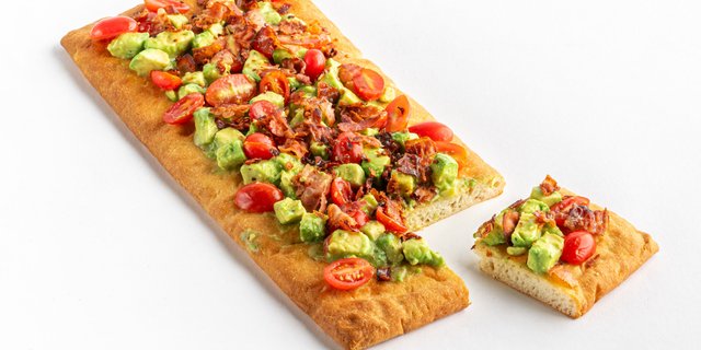 Bacon, Tomato and Avocado Toast Loaf