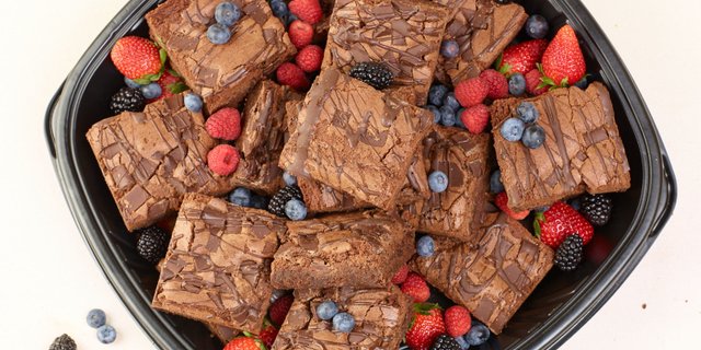 Brownies and Berries Platter