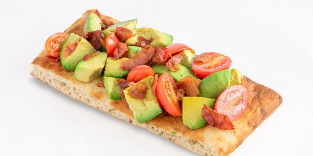 Individual Bacon, Tomato and Avocado Toast