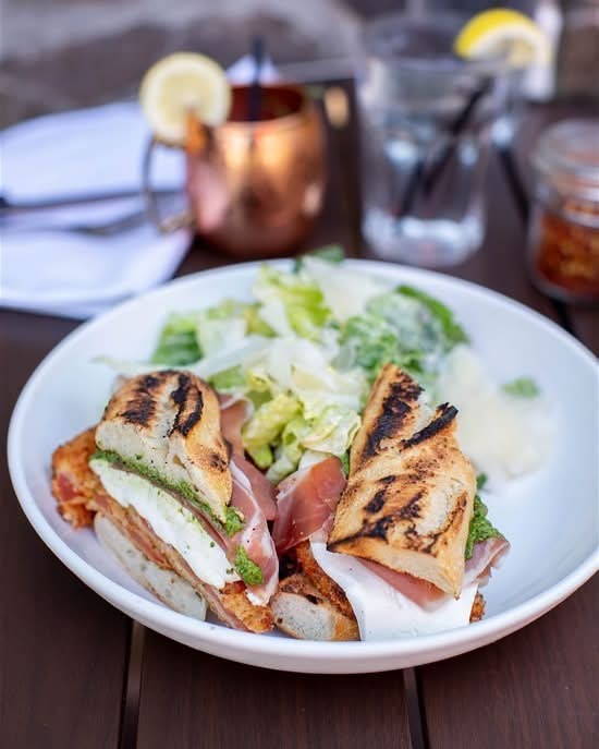 Pan Fried Tomato Fresca Sandwich